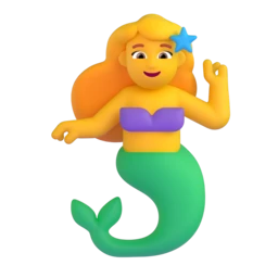 Mermaid animated emoji