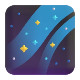 Milky way animated emoji