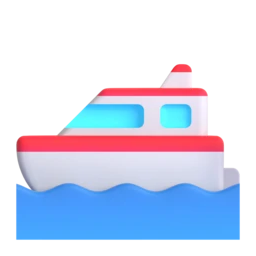 Motor boat animated emoji