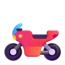 Motorcycle 3D animated emoji