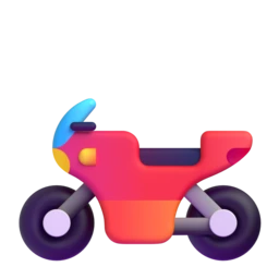 Motorcycle animated emoji