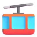Mountain cableway 3D animated emoji
