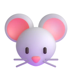 Mouse face animated emoji