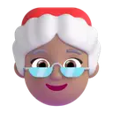 Mrs. Claus: medium skin tone 3D animated emoji