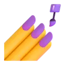 Nail polish 3D animated emoji