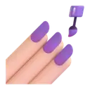 Nail polish: light skin tone 3D animated emoji