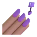 Nail polish: medium skin tone 3D animated emoji