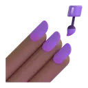 Nail polish: medium-dark skin tone 3D animated emoji