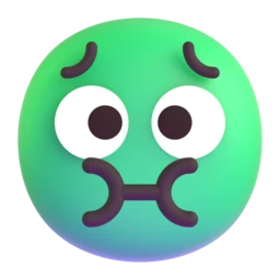 Nauseated face animated emoji
