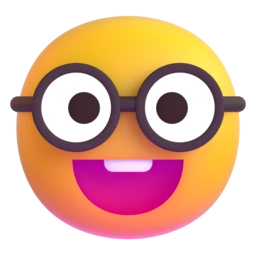 Nerd face animated emoji