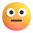 Neutral face 3D animated emoji