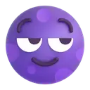 New moon face 3D animated emoji