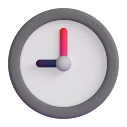 Nine o’clock animated emoji