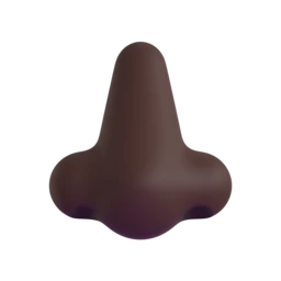 Nose: dark skin tone animated emoji