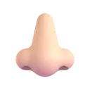 Nose: light skin tone 3D animated emoji