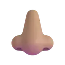 Nose: medium skin tone 3D animated emoji