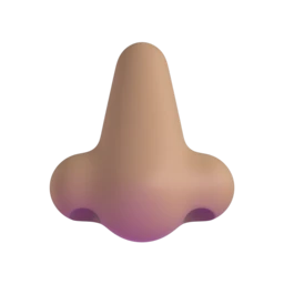 Nose: medium skin tone animated emoji