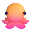 Octopus 3D animated emoji