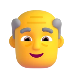 Old man animated emoji