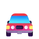 Oncoming automobile 3D animated emoji