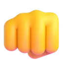 Oncoming fist 3D animated emoji