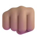 Oncoming fist: medium skin tone 3D animated emoji