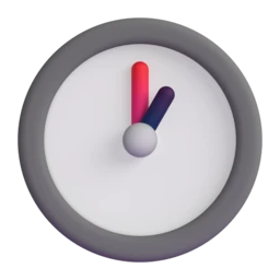 One o’clock animated emoji
