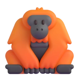 Orangutan animated emoji