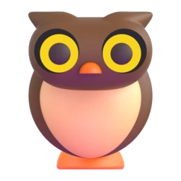 Owl animated emoji