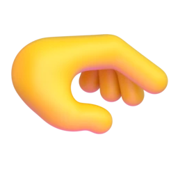 Palm down hand animated emoji