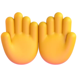 Palms up together animated emoji