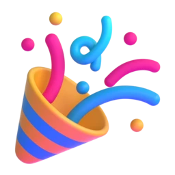 Party popper animated emoji