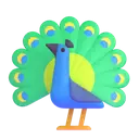 Peacock 3D animated emoji