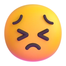 Persevering face animated emoji