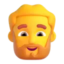 Person: beard 3D animated emoji