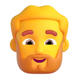 Person: beard animated emoji