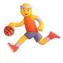 Person bouncing ball 3D animated emoji