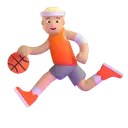 Person bouncing ball: medium-light skin tone 3D animated emoji