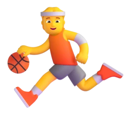 Person bouncing ball animated emoji