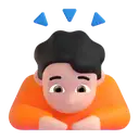 Person bowing: light skin tone 3D animated emoji