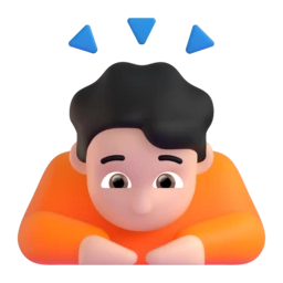 Person bowing: light skin tone animated emoji