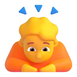 Person bowing animated emoji
