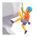 Person climbing 3D animated emoji