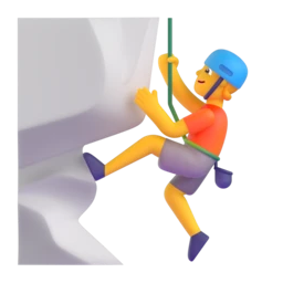 Person climbing animated emoji