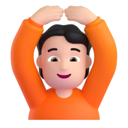 Person gesturing OK: light skin tone animated emoji