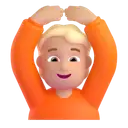 Person gesturing OK: medium-light skin tone 3D animated emoji