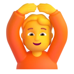 Person gesturing OK animated emoji