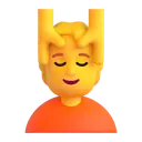 Person getting massage 3D animated emoji