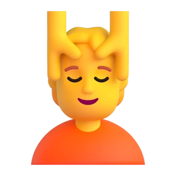 Person getting massage animated emoji