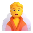 Person in steamy room 3D animated emoji